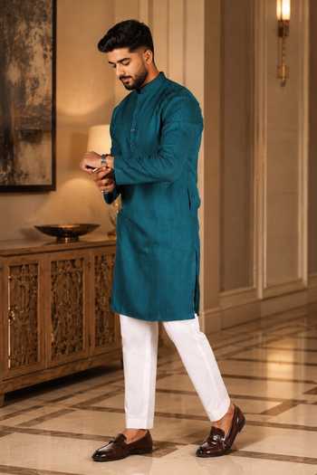 Jhambthreads Embroidered Cotton Kurta Set