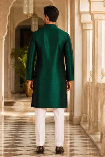 Jhambthreads Art Silk Kurta & Pant Set 