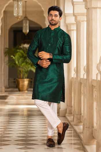 Jhambthreads Art Silk Kurta & Pant Set 