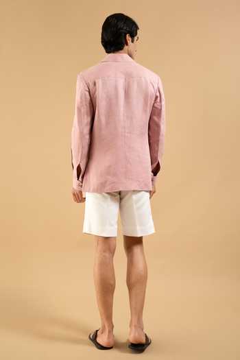 Gargee Designers Dusty Pink Linen Herring Shacket 