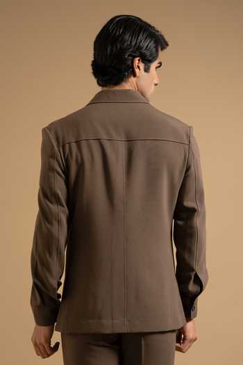 Gargee Designers Espresso Stretchable Minimal Shacket