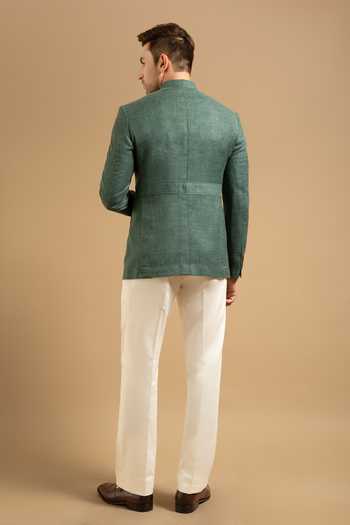 Gargee Designers Textured Patch Pocket Bandhgala