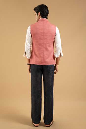 Gargee Designers Textured Patch Pocket Down Vest