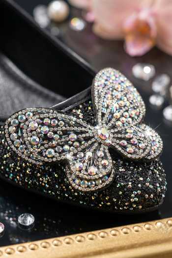 Shop Sole Mates by Palak Black Buterfly Embellished Ballerinas Online at Aza Fashions Shop_Sole Mates by Palak_Black Buterfly Embellished Ballerinas _Online_at_Aza_Fashions