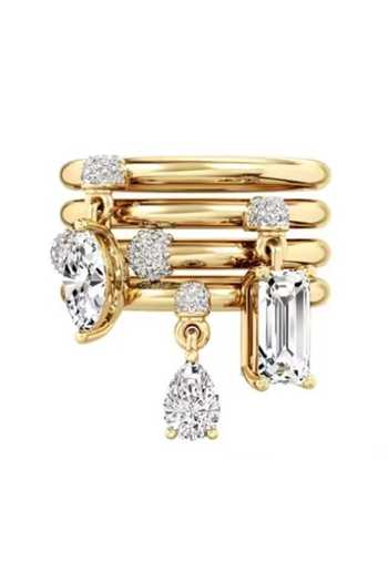 ESME Lunelle Drop Stack Ring 