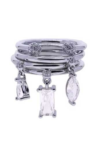 ESME Lunelle Drop Stack Ring 