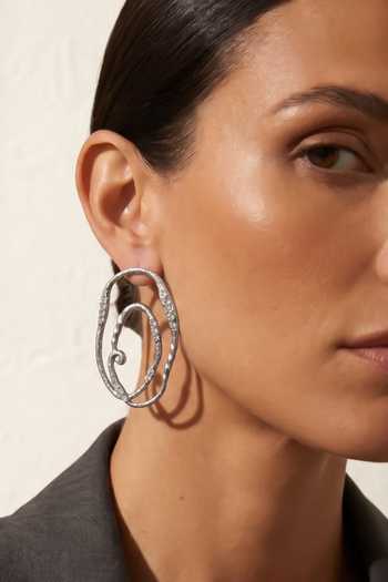 ESME Silver Plated Isola Crystal Studded Earrings Online at Aza Fashions ESME_Silver Plated Isola Crystal Studded Earrings _Online_at_Aza_Fashions