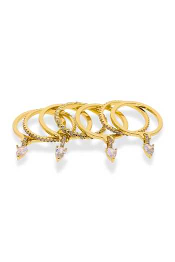ESME Gold Plated Elion Stack Ring Online at Aza Fashions ESME_Gold Plated Elion Stack Ring _Online_at_Aza_Fashions