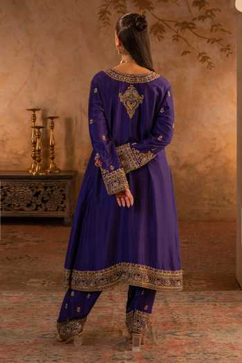 ANGAD SINGH Silk Embroidered Kurta Set
