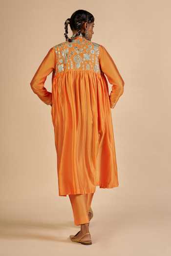 Gulabo By Abu Sandeep Embroidered Flared Coat