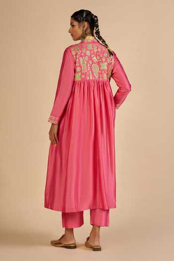 Gulabo By Abu Sandeep Flared Embroidered Coat