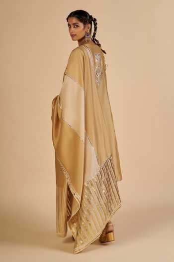 Gulabo By Abu Sandeep Color Block Chanderi Dupatta 