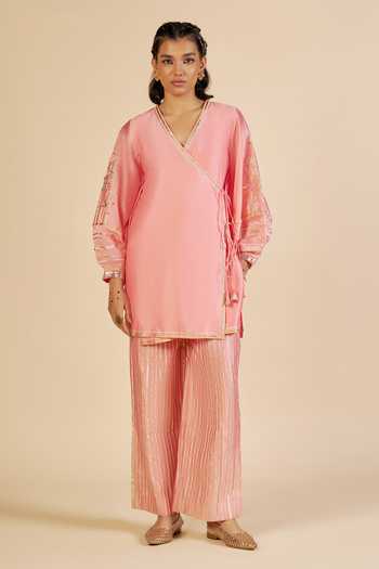 Gulabo By Abu Sandeep Chanderi Striped Pattern Pant