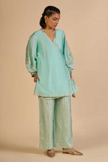 Gulabo By Abu Sandeep Striped Chanderi Pant