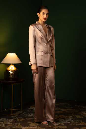 Raison D'Etre Atelier Double-Breasted Jacket & Pant Set 