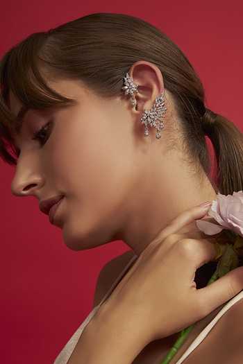 Modarta Crystals Cuffs Earrings 