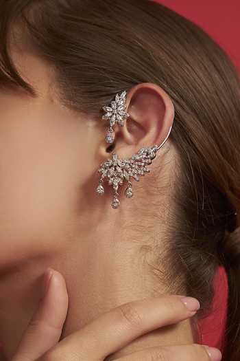Buy Modarta Silver Plated Crystals Cuffs Earrings Online at Aza Fashions Buy_Modarta_Silver Plated Crystals Cuffs Earrings _Online_at_Aza_Fashions