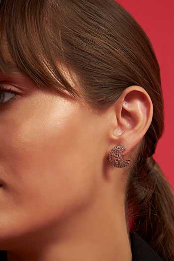 Buy Modarta Silver Plated Crescent Embellished Earrings Online at Aza Fashions Buy_Modarta_Silver Plated Crescent Embellished Earrings _Online_at_Aza_Fashions