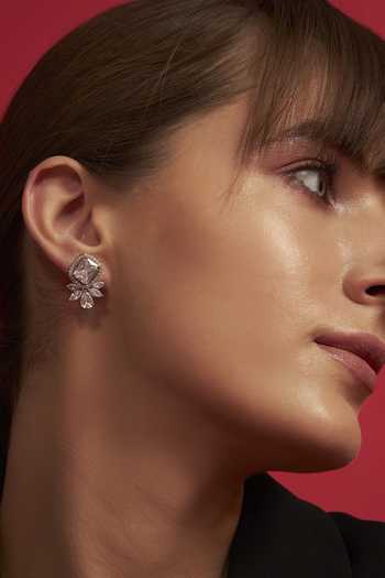 Buy Modarta Silver Plated Stone Embellished Earrings Online at Aza Fashions Buy_Modarta_Silver Plated Stone Embellished Earrings _Online_at_Aza_Fashions