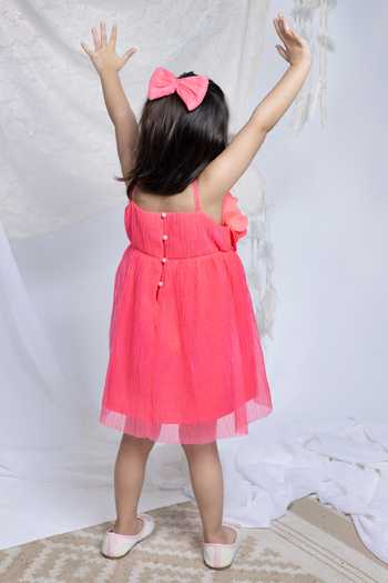 Label Kiaa 3D Flower Embroidered Dress 