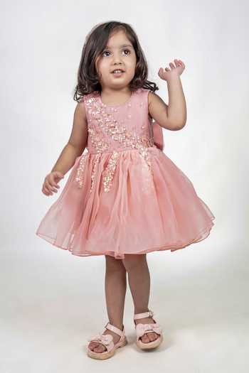 Label Kiaa 3D Sequin Floral Embroidered Dress 
