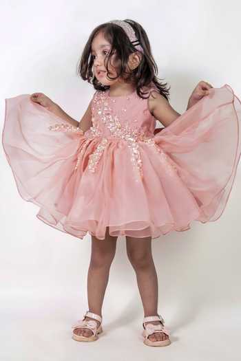 Label Kiaa 3D Sequin Floral Embroidered Dress 