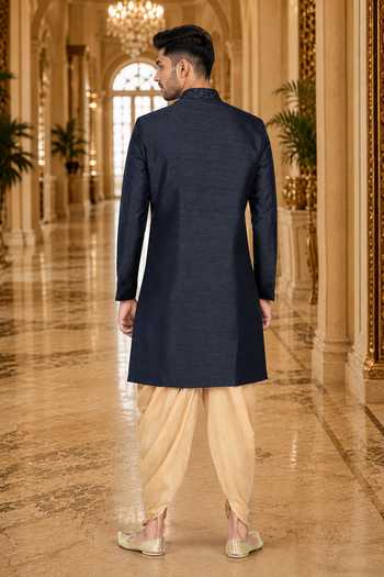 Jhambthreads Embroidered Sherwani & Peshawari Pant Set 