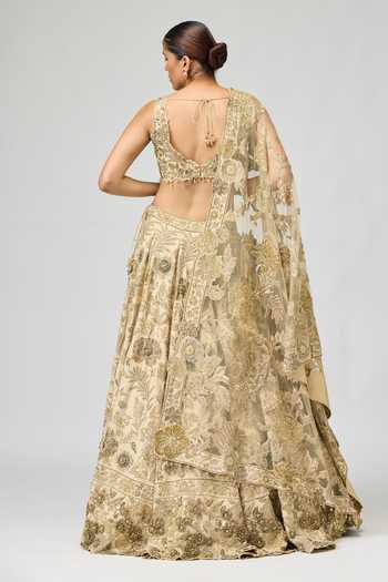 Varun Bahl Floral Embroidered Lehenga Set