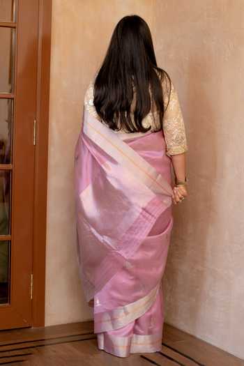 Priyanka Raajiv Prisha Saree With Unstitched Blouse Fabric 