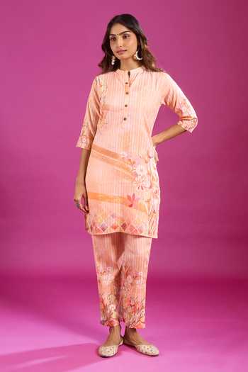 Khwaab By Sanjana Lakhani Printed Cotton Kurta & Pant Set 