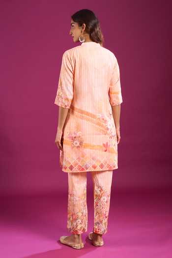 Khwaab By Sanjana Lakhani Printed Cotton Kurta & Pant Set 