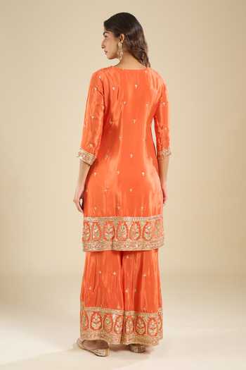 Khwaab By Sanjana Lakhani Embroidered Kurta Sharara Set 