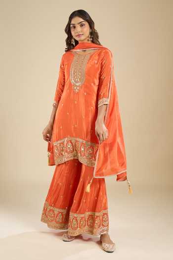 Khwaab By Sanjana Lakhani Embroidered Kurta Sharara Set 