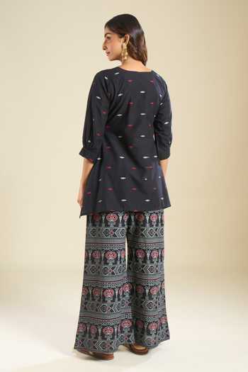 Khwaab By Sanjana Lakhani Cotton Printed Kurta & Palazzo Set 
