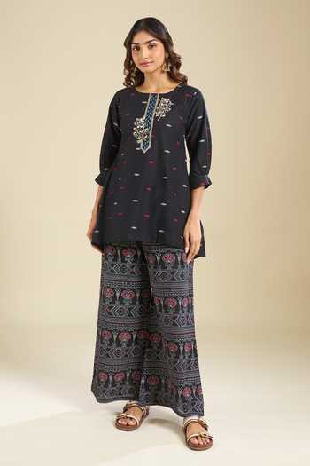 Khwaab By Sanjana Lakhani Cotton Printed Kurta & Palazzo Set 