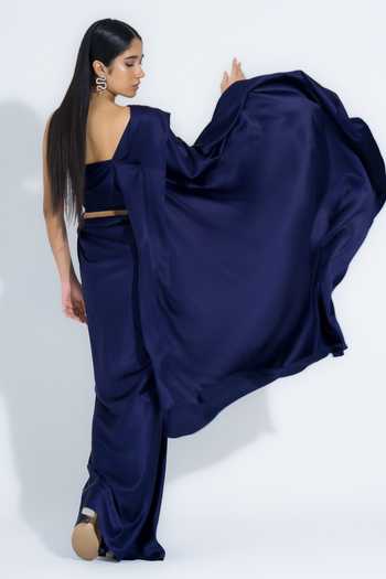 NA-KA Satin Cowl Gown 