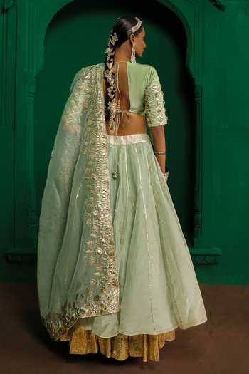Charu Makkar Madhuri Applique Work Lehenga Set 