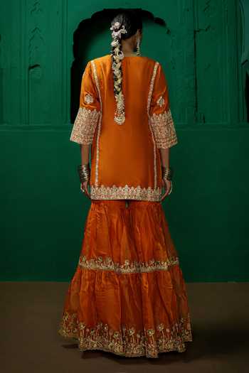Charu Makkar Farida Embroidered Kurta Gharara Set 