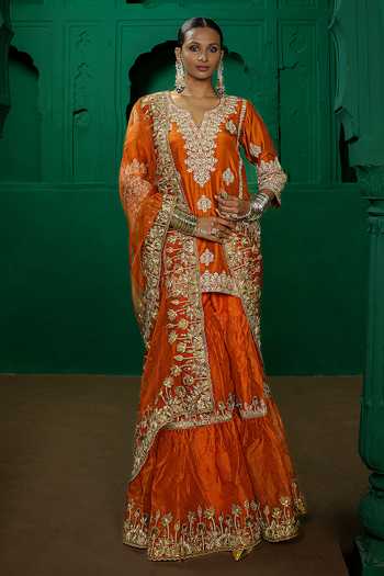 Charu Makkar Farida Embroidered Kurta Gharara Set 