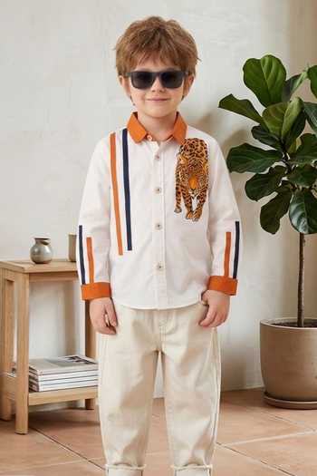 Toplove Leopard Hand Paint Shirt 