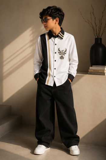 Toplove Monarch Phoenix Embroidered Shirt 