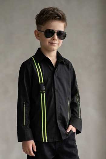 Toplove Neon Strapped Cotton Shirt 