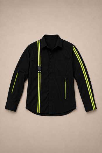 Toplove Neon Strapped Cotton Shirt 
