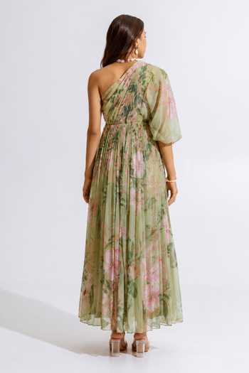 Aroop Shop India Olivia One Shoulder Maxi Dress