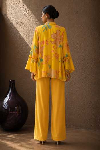Aroop Shop India Wildflower Printed Top & Pant Set