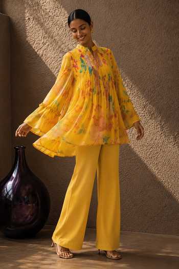 Aroop Shop India Wildflower Printed Top & Pant Set