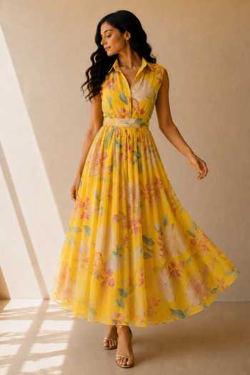 Aroop Shop India Buttercup Maxi Dress