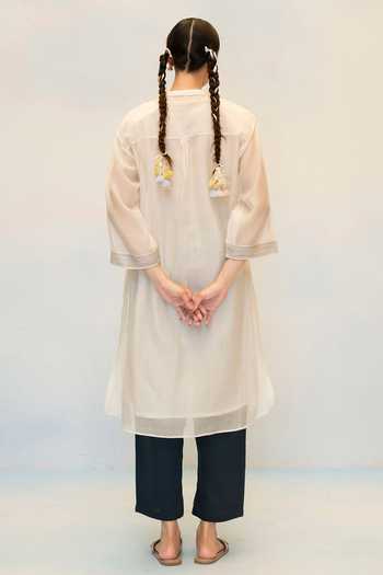 AM by Anita Mittal Rosh Floral Hand Painted Kurta With Pant 