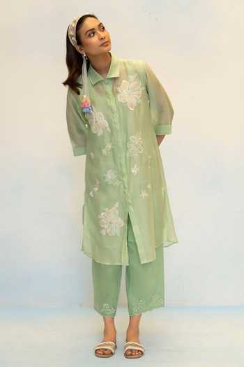 AM by Anita Mittal Zara Embroidered Kurta & Pant Set 