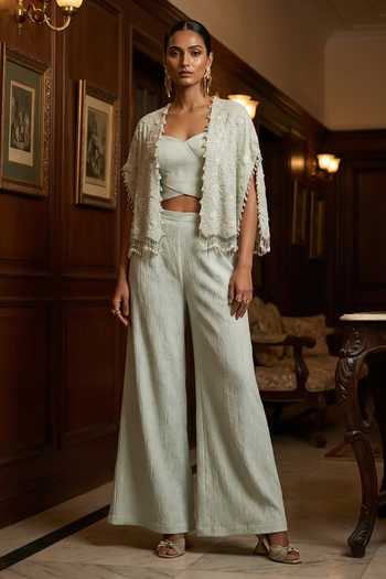 Aditi Somani Embroidered Cape Pant Set